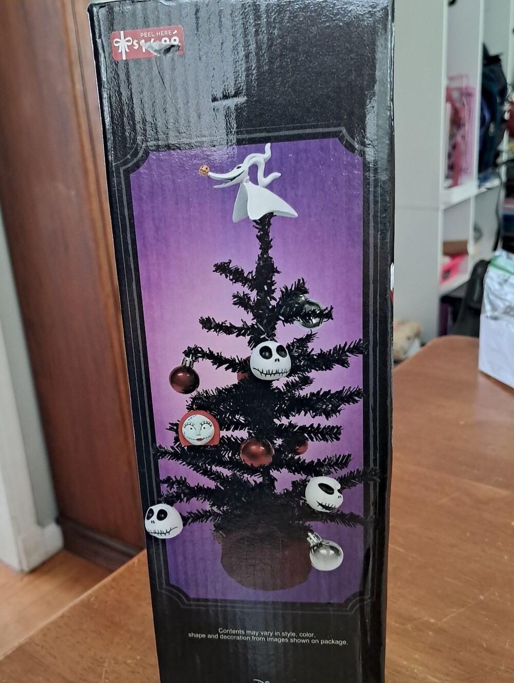 The Nightmare Before Christmas Jack Skellington Decorated Christmas Tree 15" NIB
